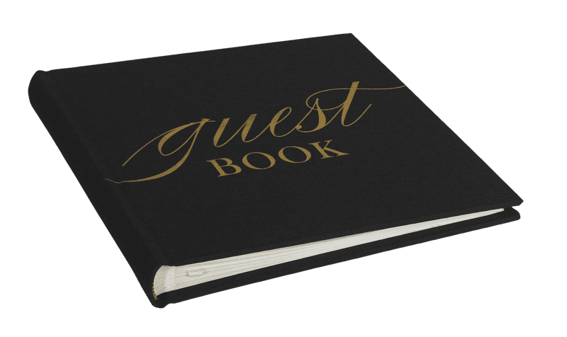 Bilde av Base Line Canvas Album 20x20 Guestbook Sort