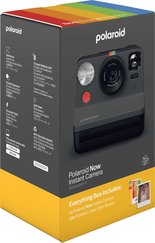 Bilde av Polaroid Now Gen 2 E-box - sort