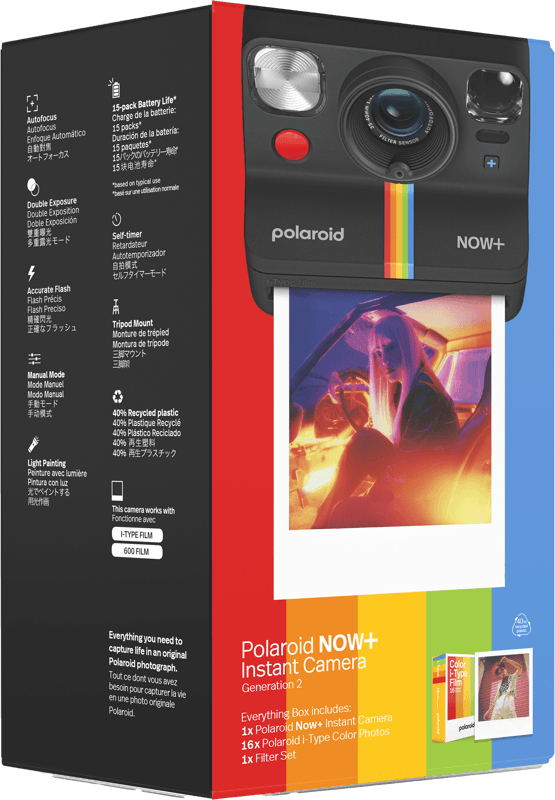 Bilde av Polaroid Now+ Gen 2 E-box - Sort