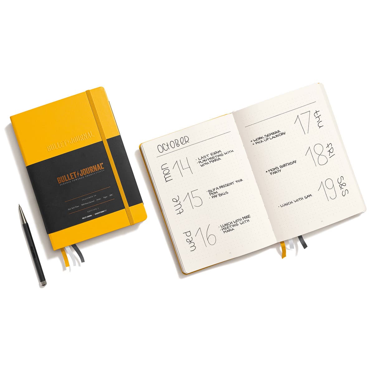 Bilde av Leuchtturm1917 Bullet Journal Edition 2 – A5 Gul