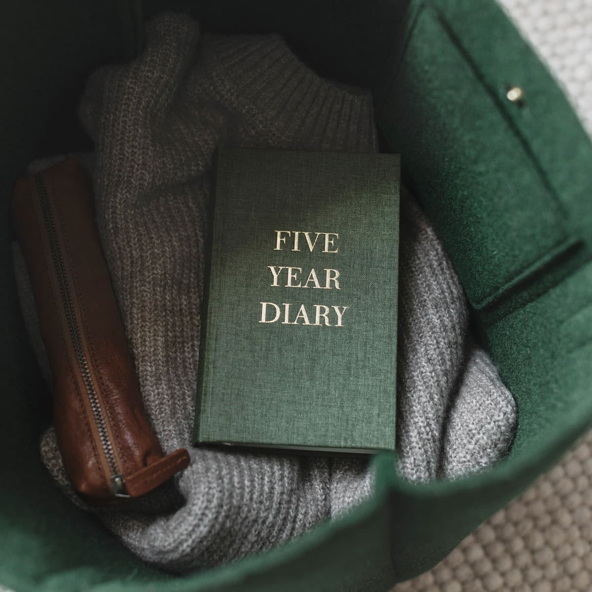 Bilde av Five Year Diary – Khaki Green