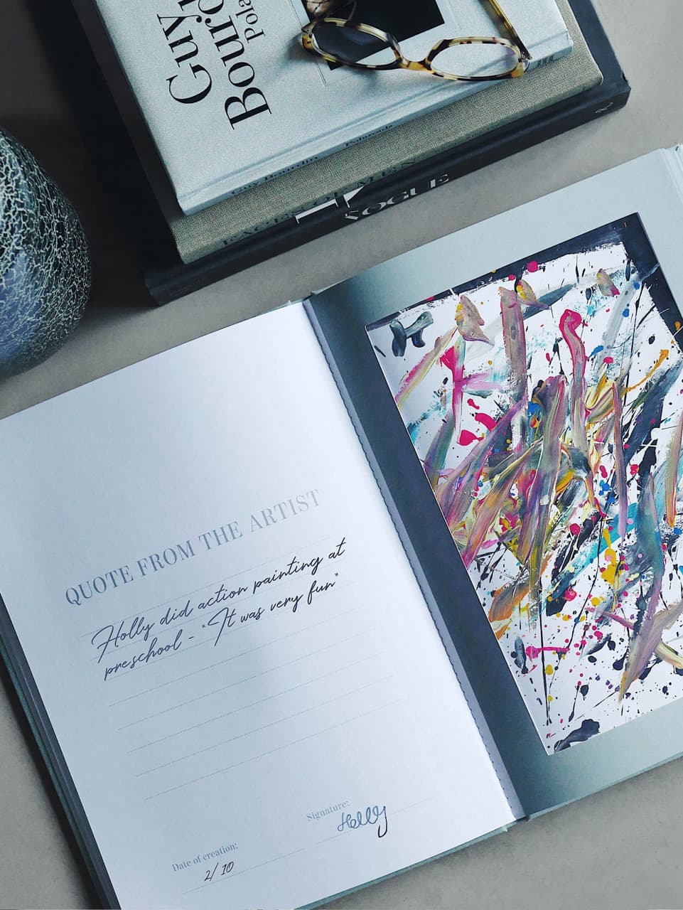 Bilde av Frame book - Great Art, Grey