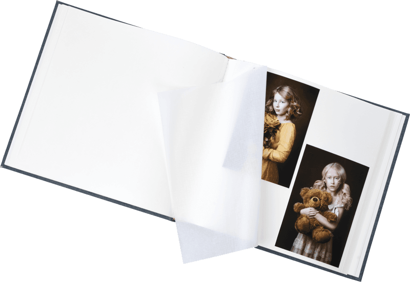 Bilde av Essence Lim-inn 26×25 – Hvite sider m/pergamin (20 ark)