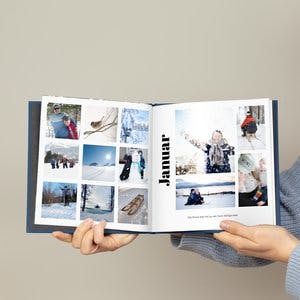 Ekspress fotobok | Årsbok | Enkel hvit