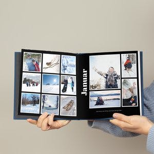 Ekspress fotobok | Årsbok | Enkel sort