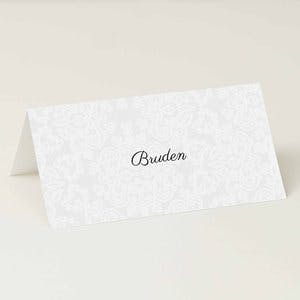 Bordkort | Bryllup | Blonde
